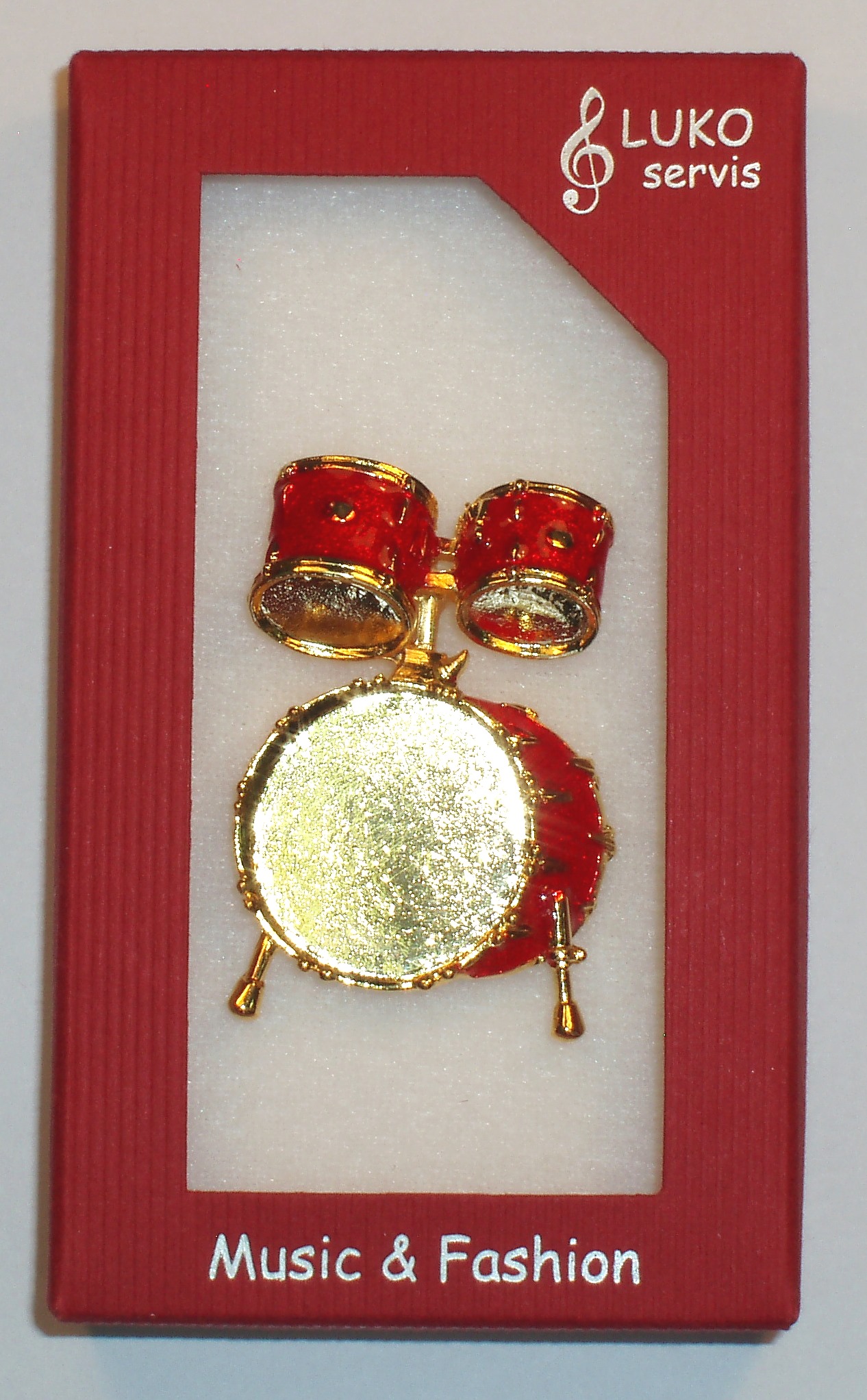 Bubny, pozlátené, červené, brošňa | Obrázok 1 | eplay.sk