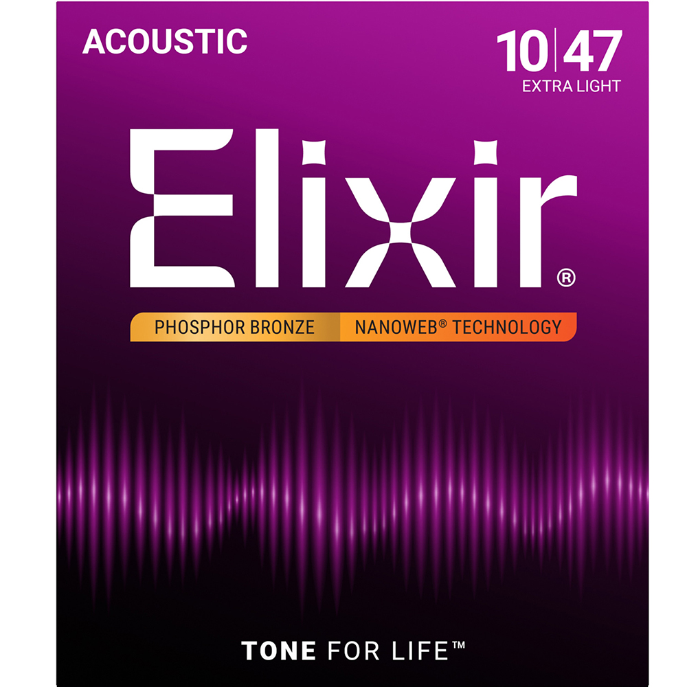 Elixir 16002 Nanoweb 010-047 Phospor Bronze, Extra Light | Obrázok 1 | eplay.sk