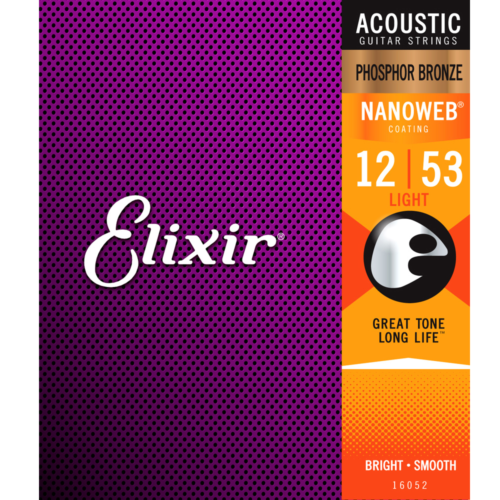 Elixir 16052 Nanoweb 012-053 Phospor Bronze, Light | Obrázok 1 | eplay.sk