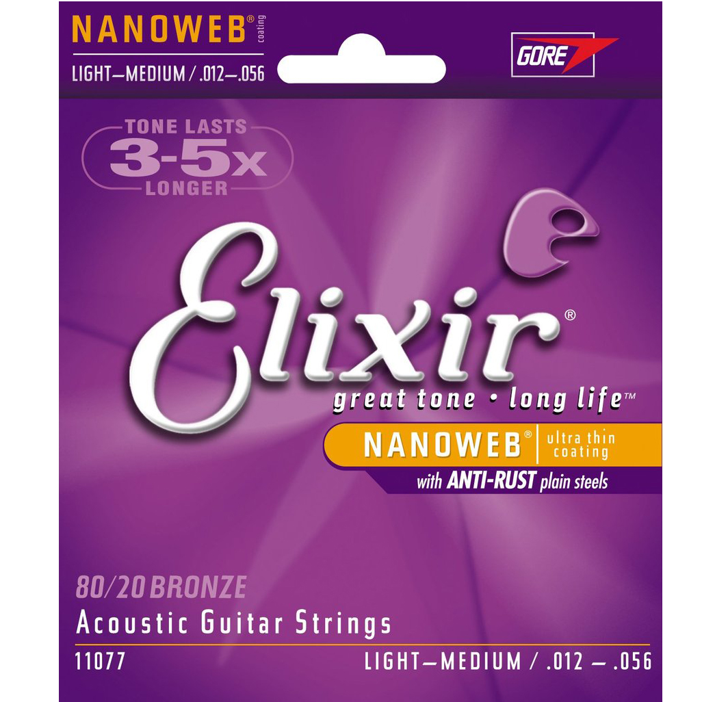 Elixir 11077 Nanoweb 012-056 Bronze, Light Medium | Obrázok 1 | eplay.sk