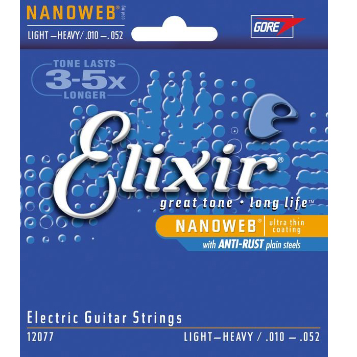 Elixir Electric Nanoweb 12077 Light Heavy 010-052 | Obrázok 1 | eplay.sk