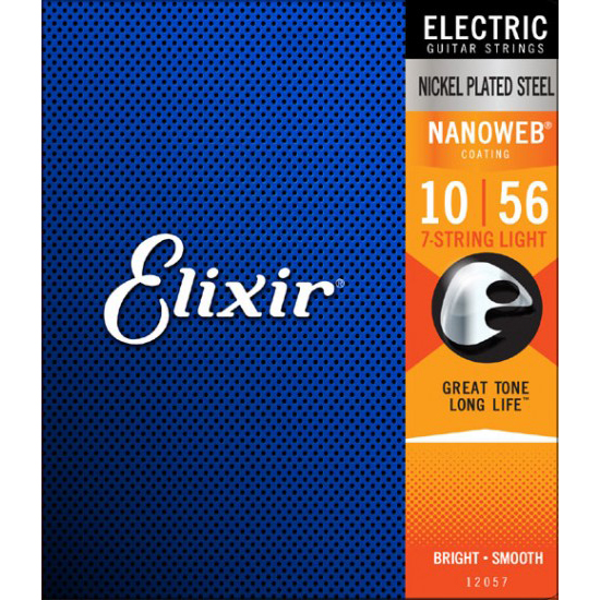 Elixir 7-String Electric Nanoweb 12057 Light 010-056 | Obrázok 1 | eplay.sk